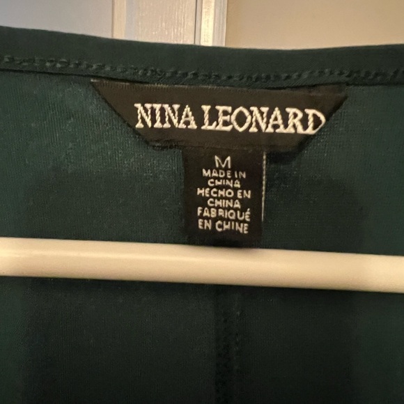 Nina Leonard Green Dress - Picture 3 of 5